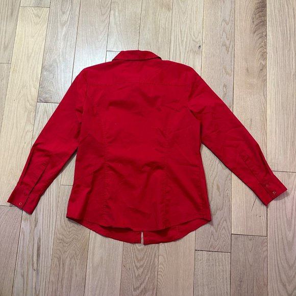 GEORGE Red Button Down Shirt | Size: 12 - Picture 2 of 6